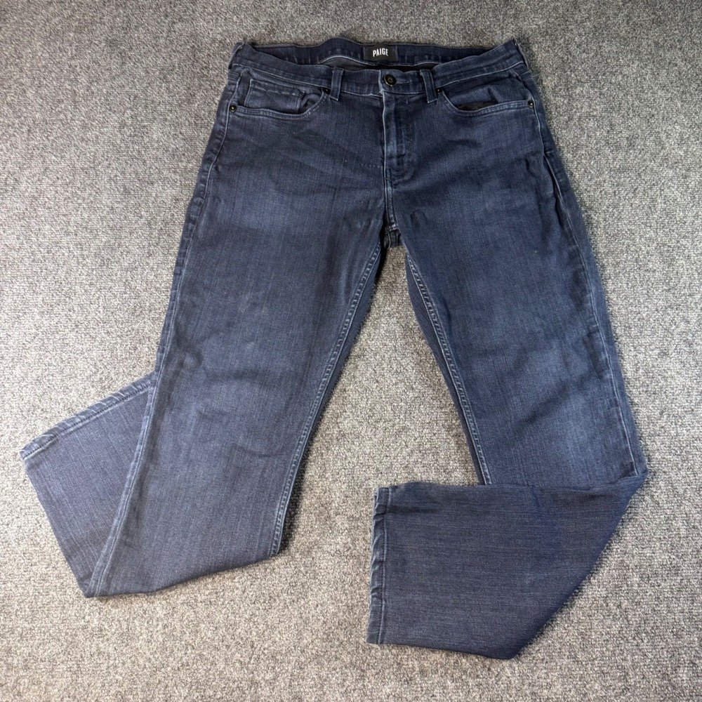 Paige Federal Slim Straight Jeans Inkwell Dark Indigo 32 M655521-4010